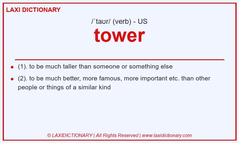 Definition tower in American English