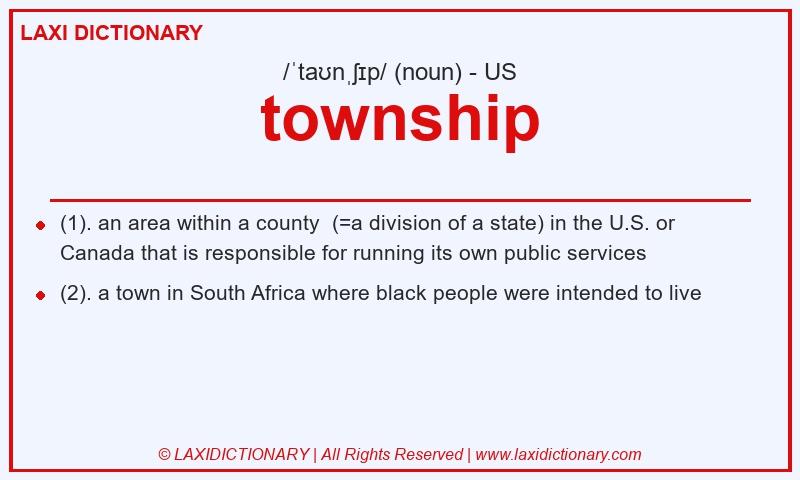 Definition township in American English