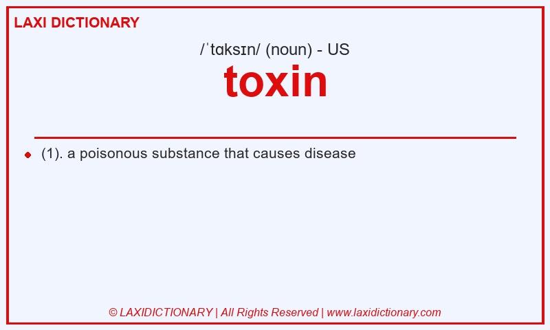 Definition toxin in American English