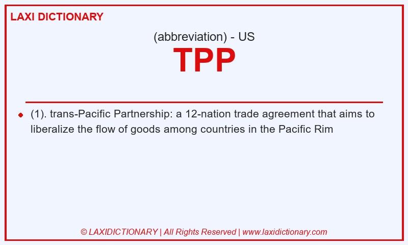 Definition TPP in American English