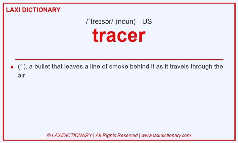 Definition tracer in American English