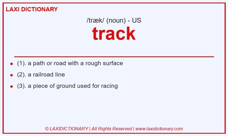 Definition track in American English