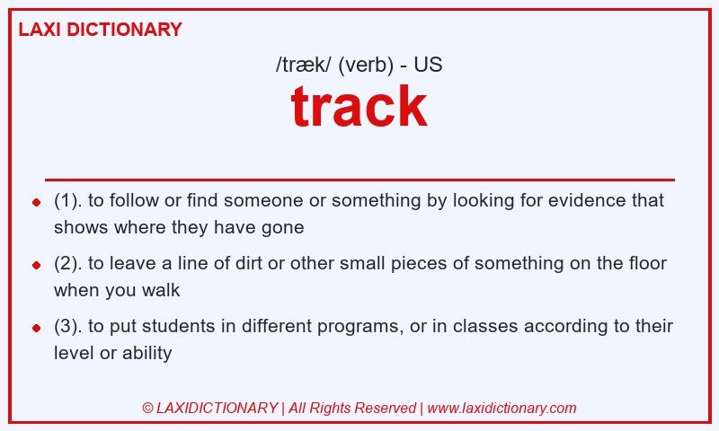 Definition track in American English