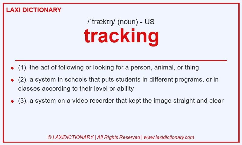Definition tracking in American English