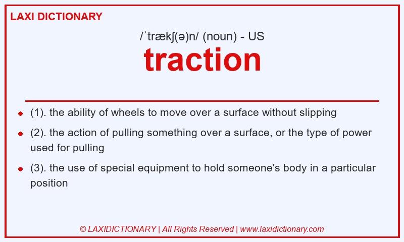 Definition traction in American English