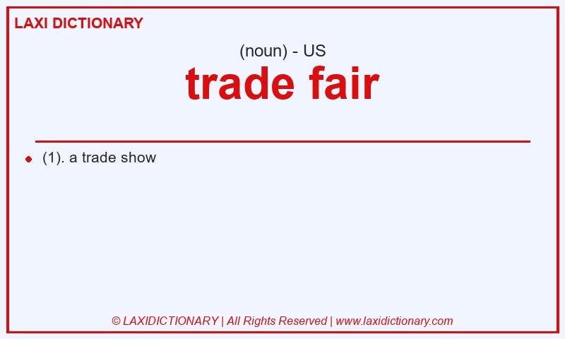 Definition trade fair in American English