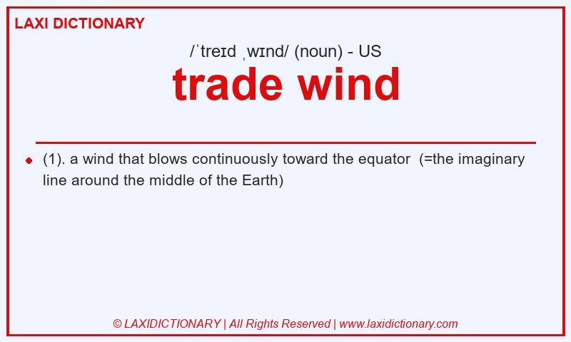 Definition trade wind in American English