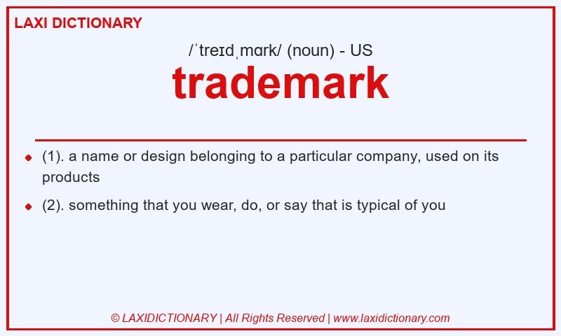 Definition trademark in American English