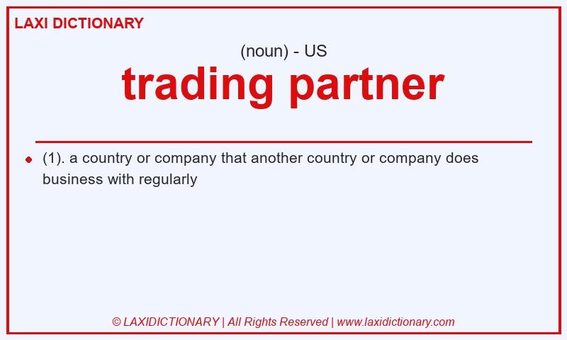 Definition trading partner in American English