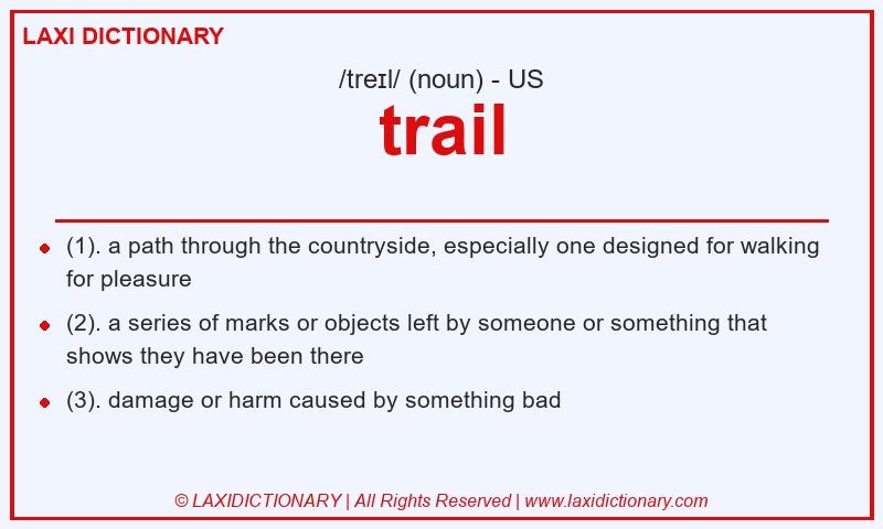 Definition trail in American English