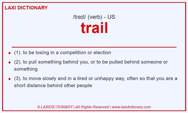 Definition trail in American English
