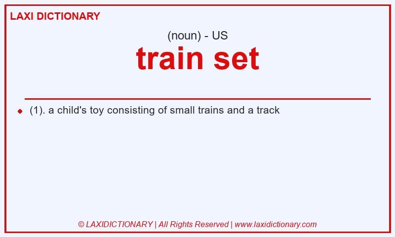 Definition train set in American English