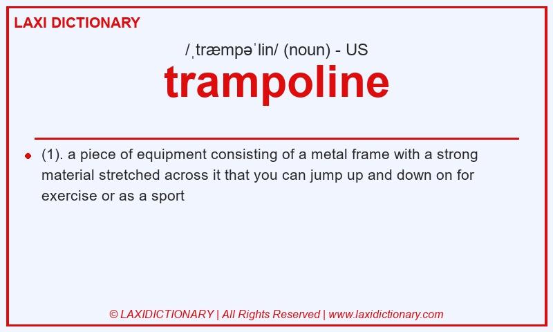 Definition trampoline in American English