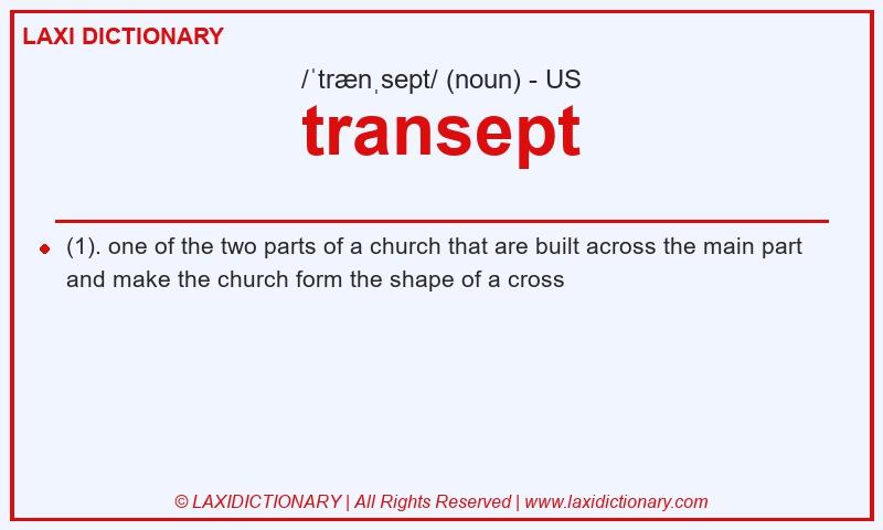 Definition transept in American English