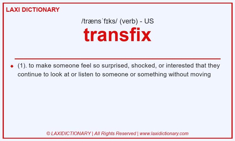 Definition transfix in American English