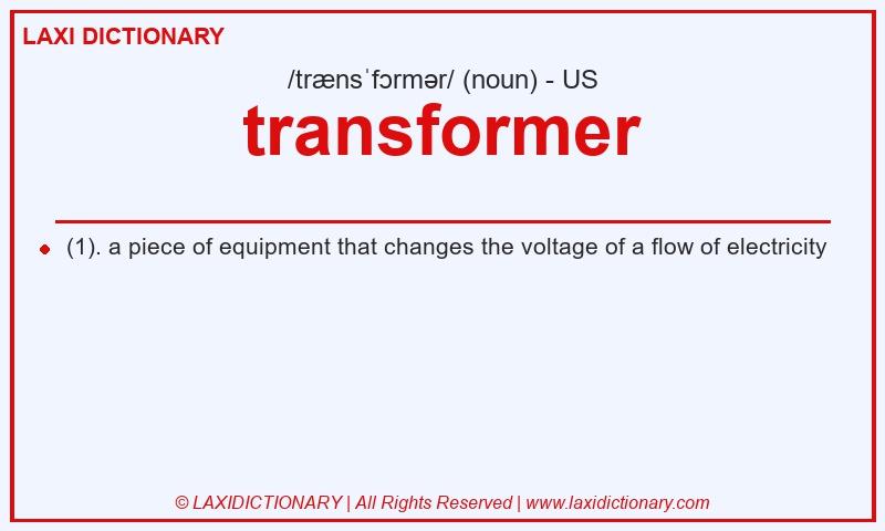 Definition transformer in American English
