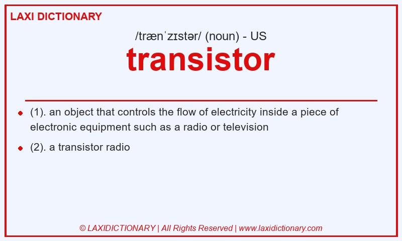 Definition transistor in American English