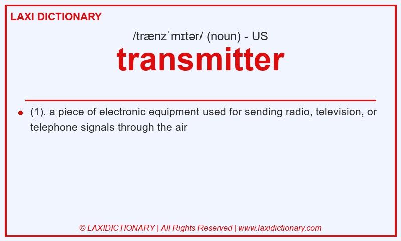 Definition transmitter in American English