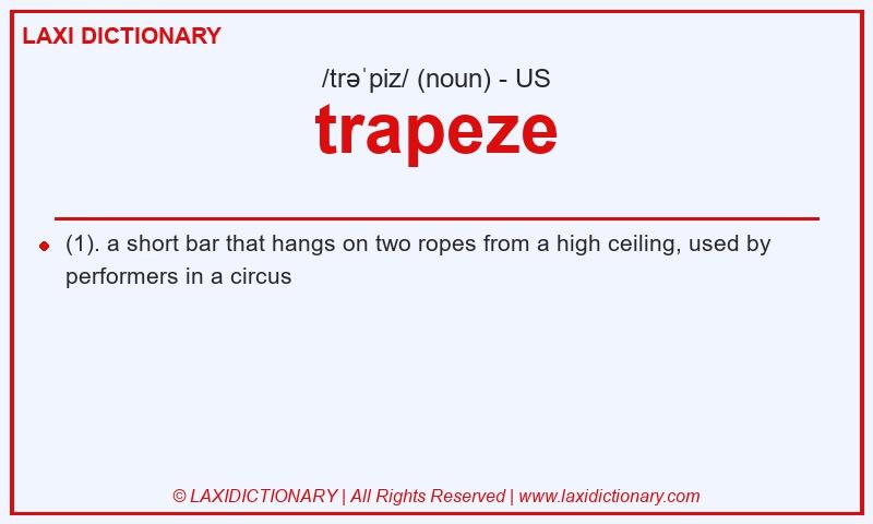 Definition trapeze in American English