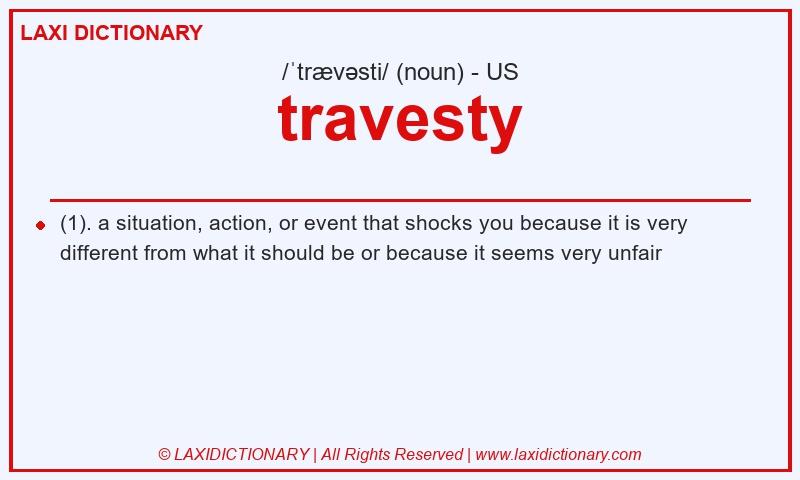 Definition travesty in American English