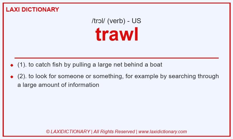 Definition trawl in American English