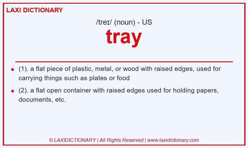 Definition tray in American English