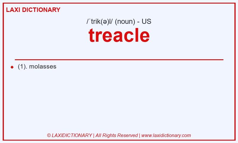 Definition treacle in American English