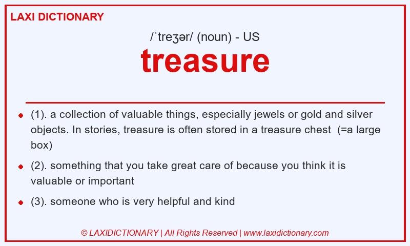 Definition treasure in American English