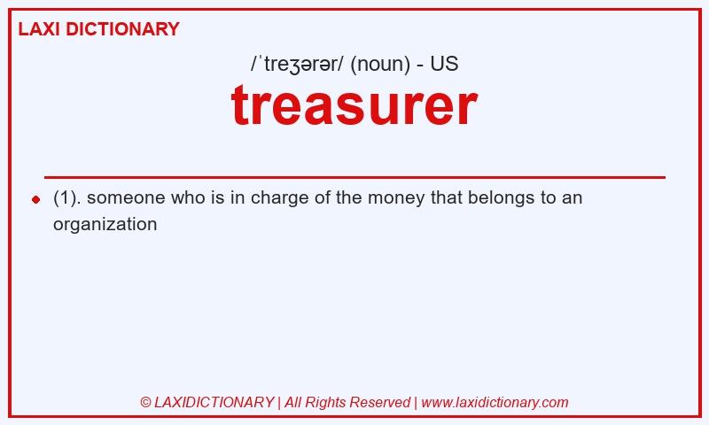 Definition treasurer in American English