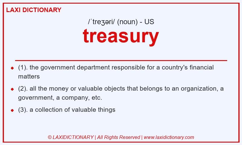 Definition treasury in American English