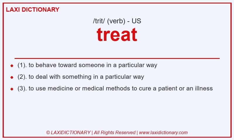 Definition treat in American English