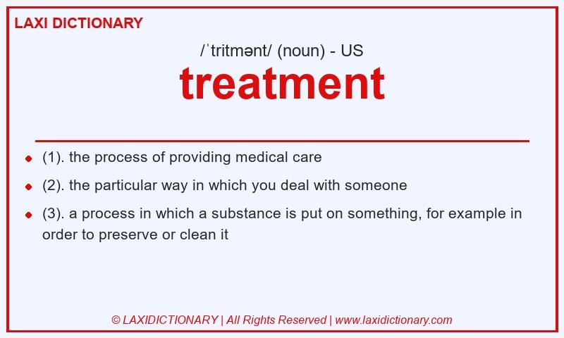 Definition treatment in American English