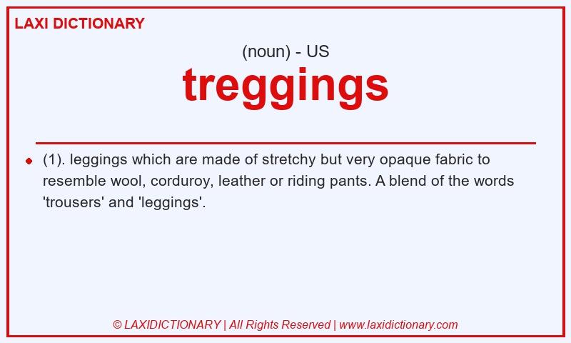 Definition treggings in American English