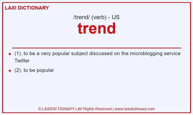 Definition trend in American English