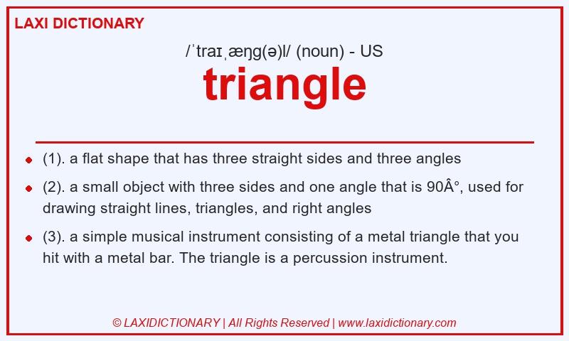 Definition triangle in American English