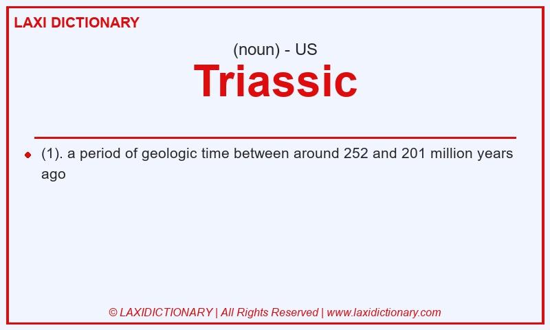 Definition Triassic in American English
