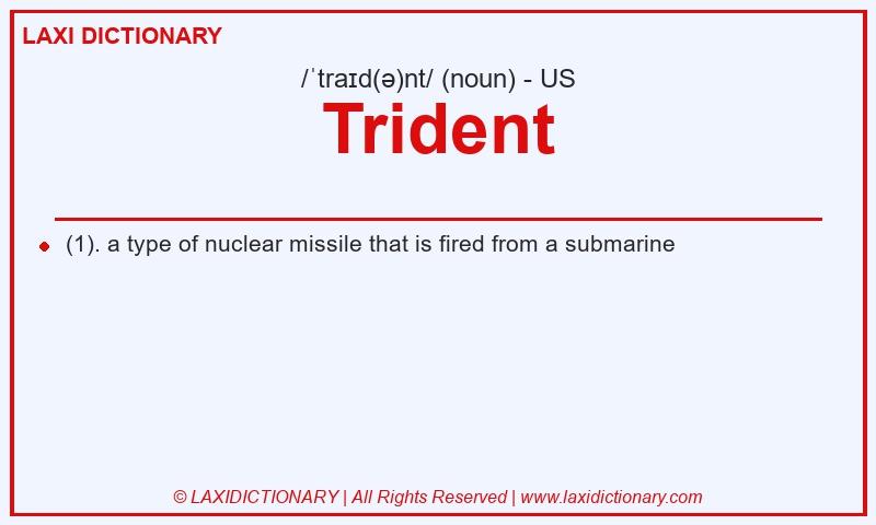 Definition Trident in American English