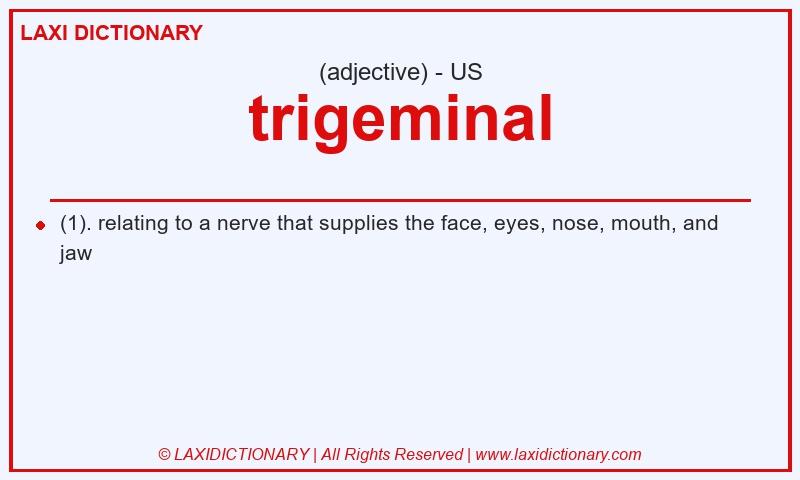 Definition trigeminal in American English