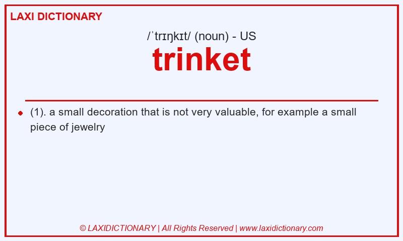 Definition trinket in American English