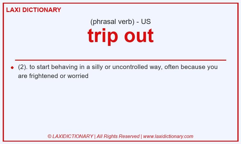 Definition trip out in American English