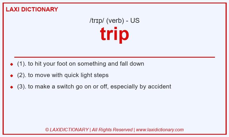Definition trip in American English