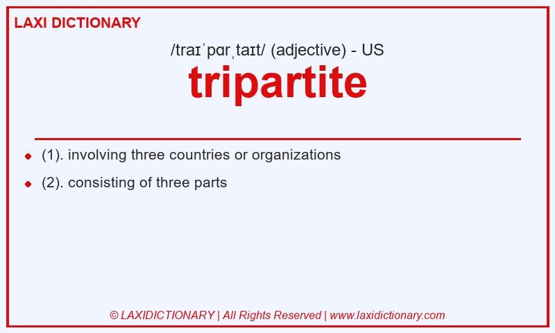 Definition tripartite in American English