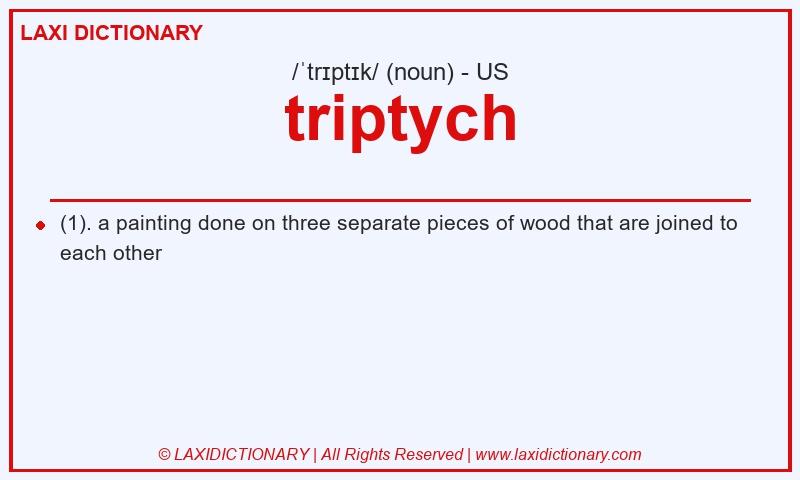 Definition triptych in American English