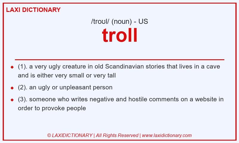 Definition troll in American English