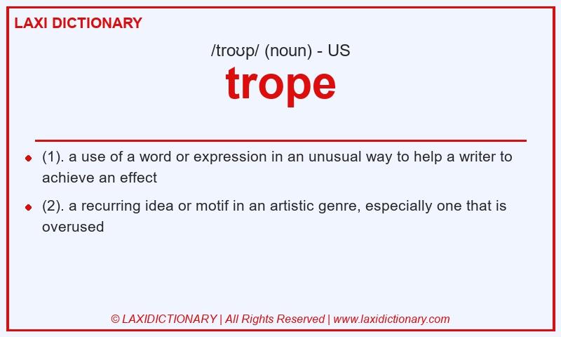 Definition trope in American English