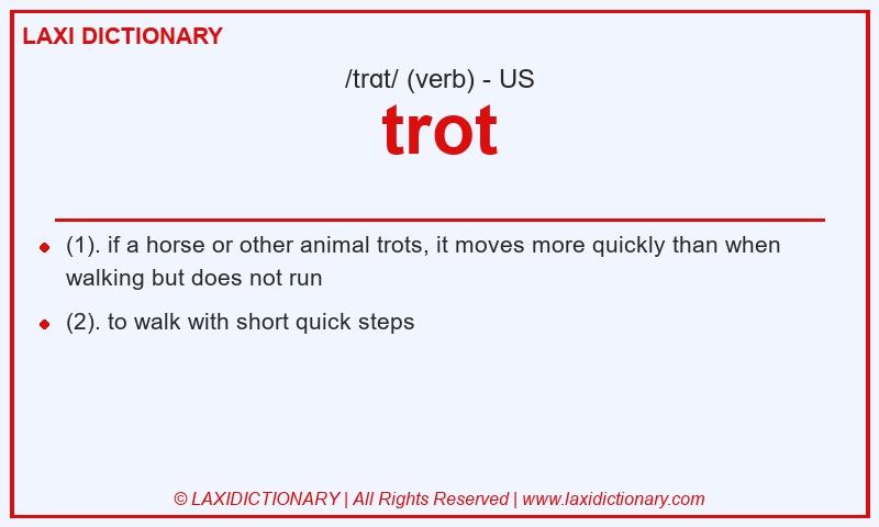 Definition trot in American English