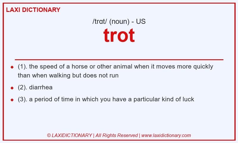 Definition trot in American English