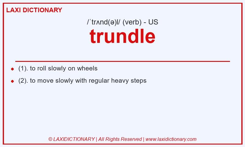 Definition trundle in American English