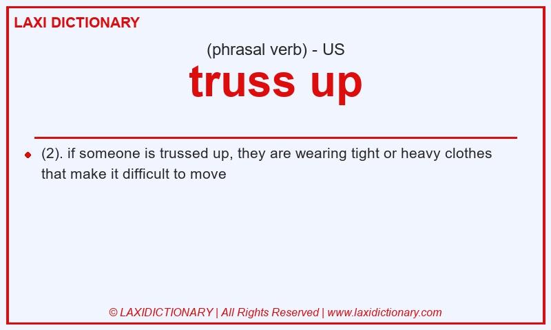 Definition truss up in American English