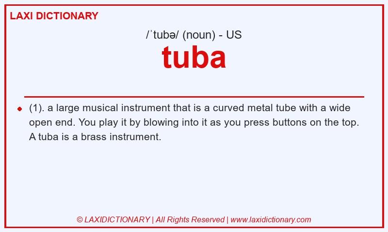 Definition tuba in American English